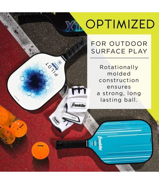 FranklinSport X40 Outdoor Pickleballs Pack Of 3