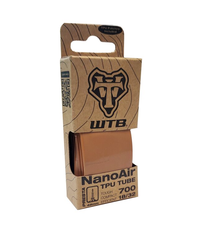 WTB NanoAir TPU Bicycle Tube  700x18-32 48mm Presta Valve Stem