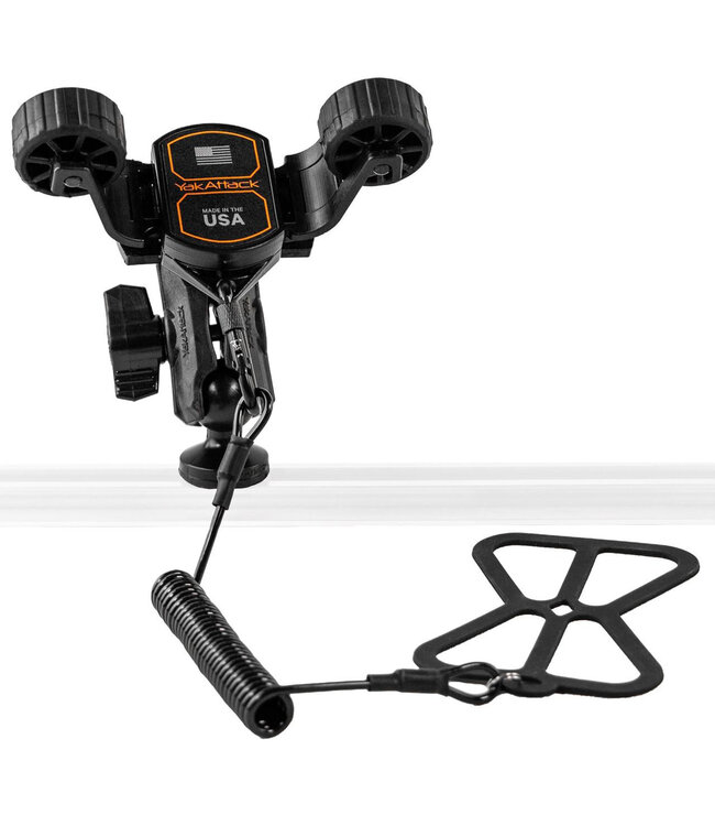 YakAttack RotoGrip Phone Holder with 1" ScrewBall Track Mount