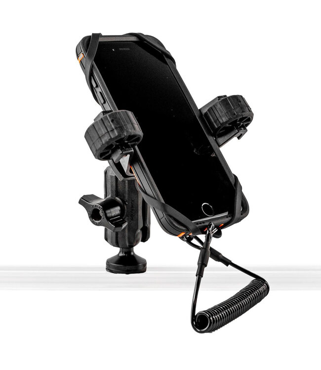YakAttack RotoGrip Phone Holder with 1" ScrewBall Track Mount