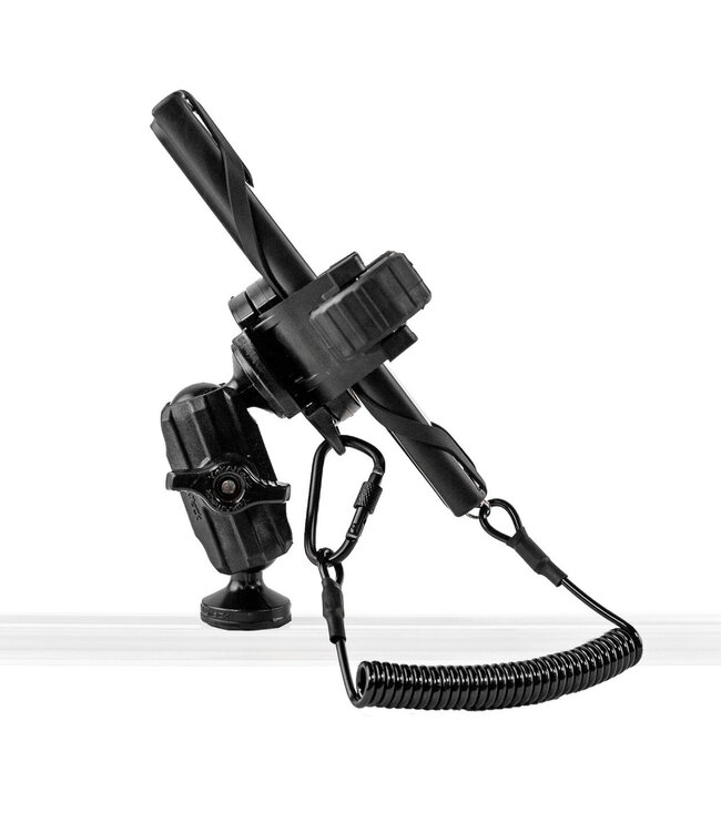 YakAttack RotoGrip Phone Holder with 1" ScrewBall Track Mount