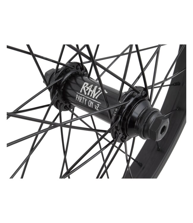 Rant Squad Party On Double Wall Front BMX Bicycle Wheel 18 inch