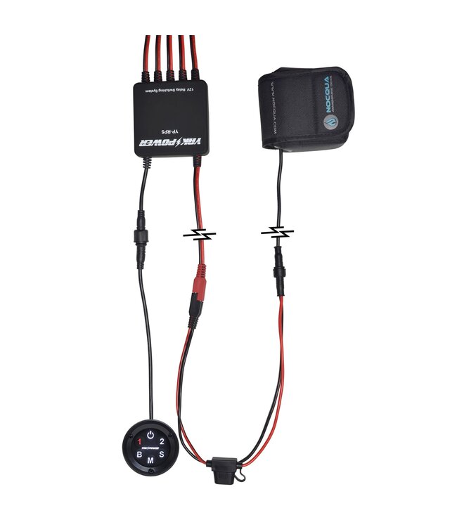 YakPower Battery Terminal Connector with SAE to NOCQUA Connector 12 Inch