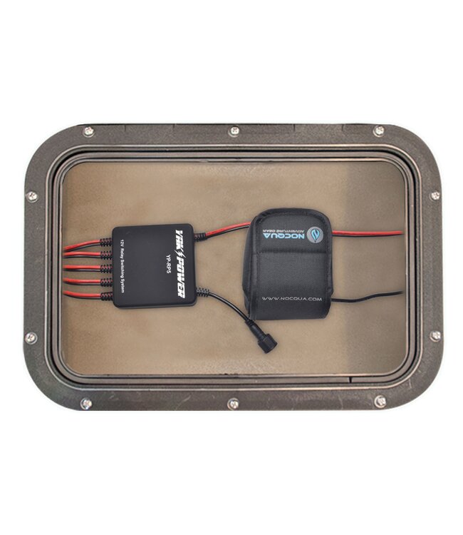 YakPower Battery Terminal Connector with SAE to NOCQUA Connector 12 Inch