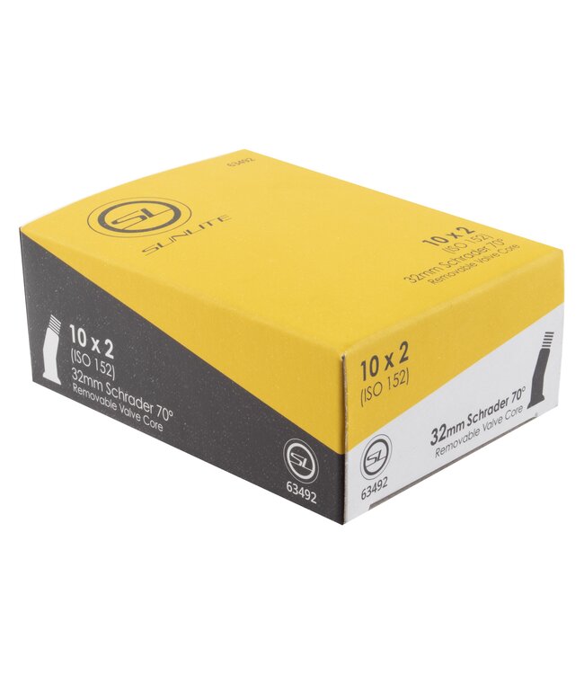 Sunlite Scooter Tube 10 x 2 Angled 32mm Schrader Valve Stem