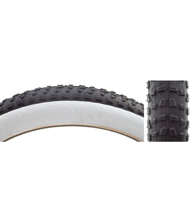 CST BFT Fat Bicycle Tire 26 x 4.0 Wire Bead White Wall