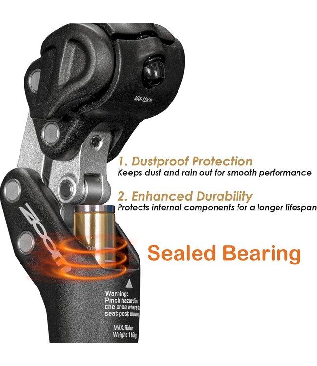 Zoom SPS-442 Z-Shox Suspension Seatpost For E-Bike