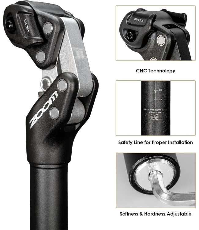 Zoom SPS-442 Z-Shox Suspension Seatpost For E-Bike