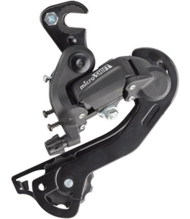 microSHIFT M21 Rear Bicycle Derailleur 6,7 Speed, Long Cage Claw Hanger