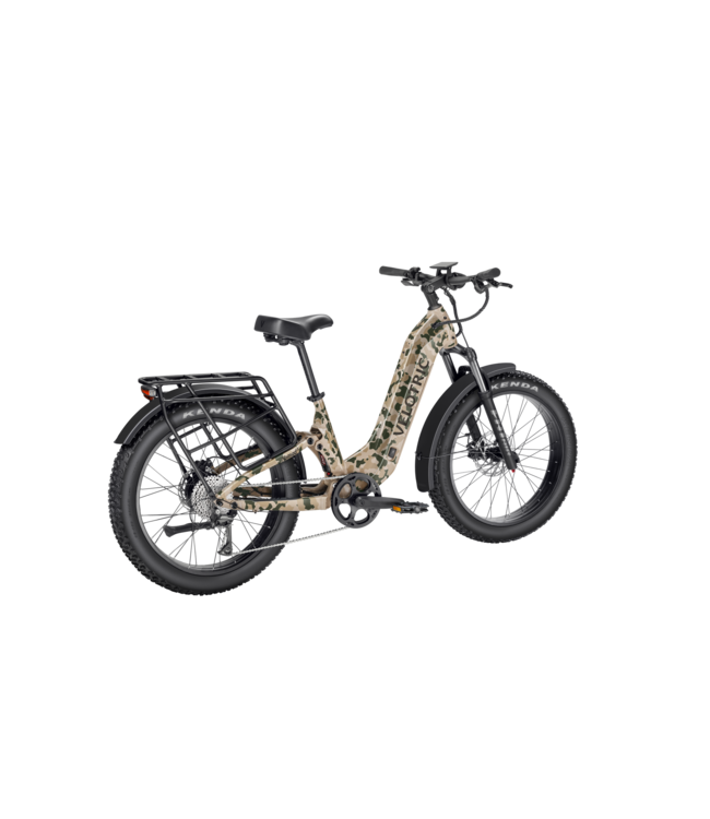 Velotric Nomad 2X Multi-Terrain Full Suspension Fat Tire Hunting E-Bike Camo MTC Edition