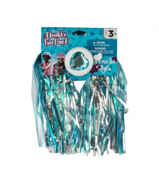 Zefal Zefal Double Fun Girls Bicycle Bar End Streamers And Bell Kit
