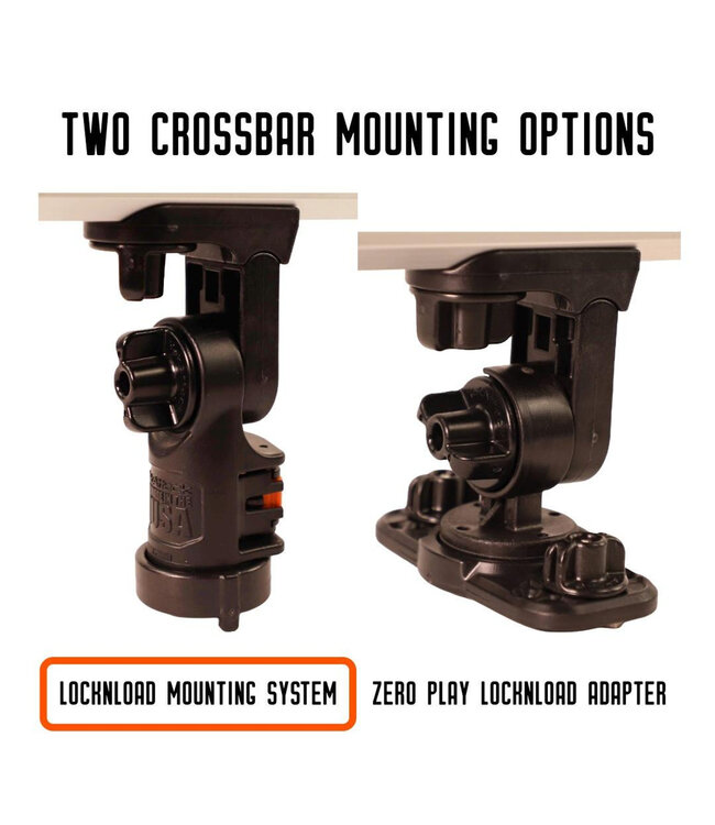 Yakattack Command Center CrossBar With Track Mounted LockNLoad Mounting System
