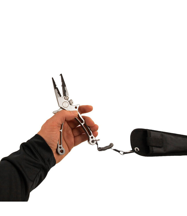 YakAttack 7 inch Aluminum  Fishing Pliers With Tether