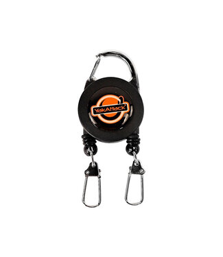 YakAttack Yakattack Double Attachment Clip-On Retractor With Dual 18in Nylon Cord