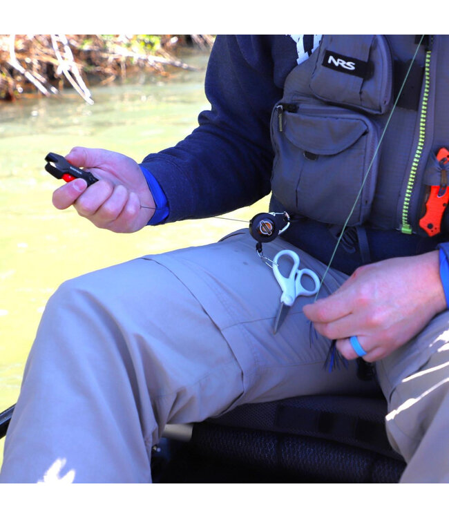 Yakattack Double Attachment Clip-On Retractor With Dual 18in Nylon Cord