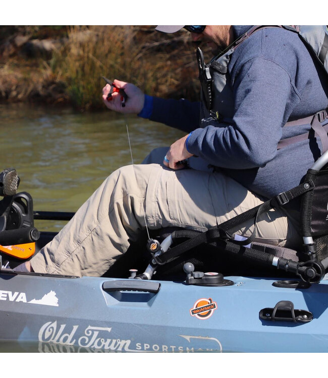 Yakattack Single Attachment Clip-On Retractor 24in stainless Steel Wire