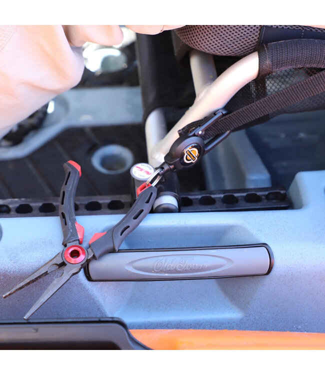 Yakattack Single Attachment Clip-On Retractor 24in stainless Steel Wire