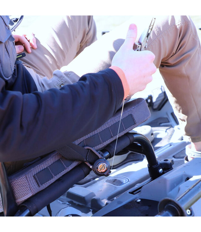 Yakattack Single Attachment Clip-On Retractor 24in stainless Steel Wire