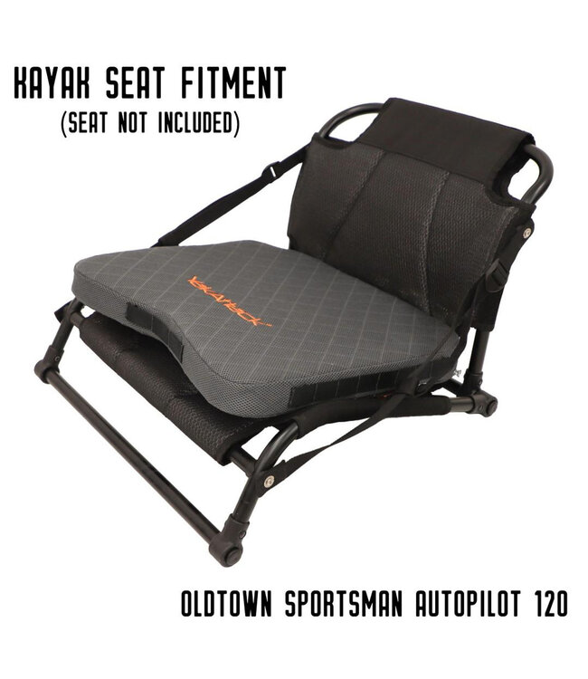 Yakattack MultiFlex Seat Cushion Includes Straps Medium/Firm Grey