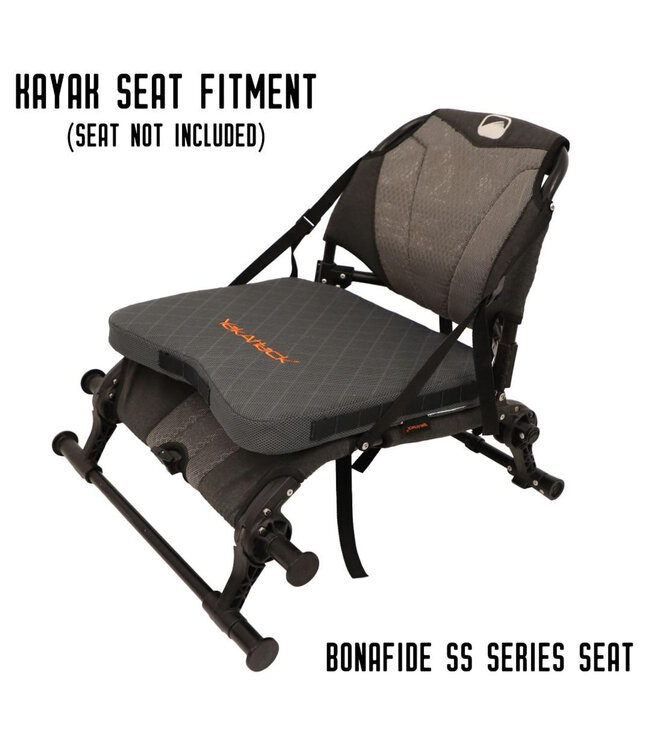 Yakattack MultiFlex Seat Cushion Includes Straps Medium/Firm Grey