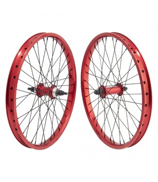 SE Bikes SE Bikes 20 Inch BMX Wheel Set Red