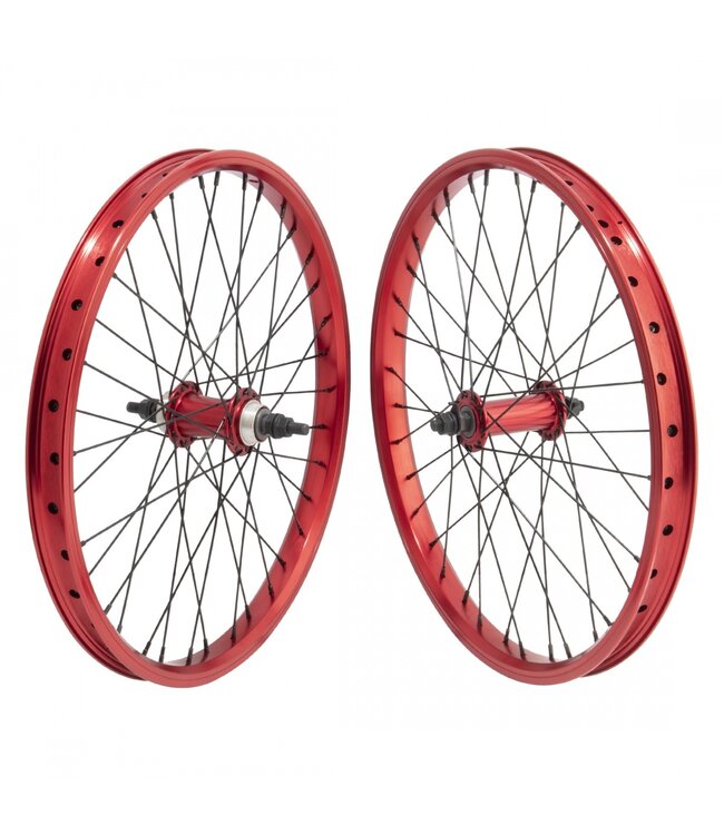 SE Bikes 20 Inch BMX Wheel Set Red