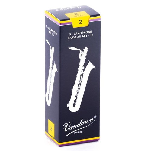 Vandoren Traditional Baritone Sax Reeds - Box of 5 Vandoren Traditional Baritone Sax Reeds - Box of 5