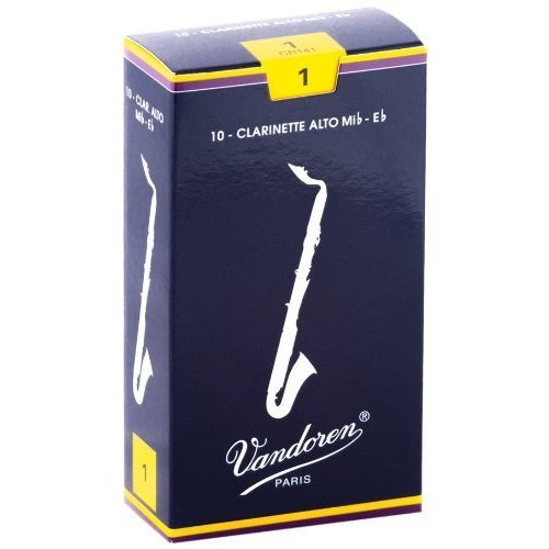 Vandoren Traditional Alto Clarinet Reeds - Box of 10 Vandoren Traditional Alto Clarinet Reeds - Box of 10