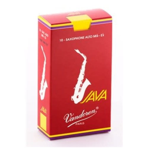Vandoren Vandoren JAVA RED Alto Sax Reeds - Box of 10 Vandoren Vandoren JAVA RED Alto Sax Reeds - Box of 10