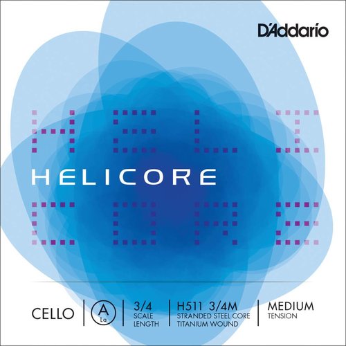 D'Addario D'Addario Helicore Cello Strings - 3/4 "A" String/Medium D'Addario D'Addario Helicore Cello Strings - 3/4 "A" String/Medium