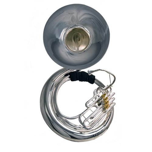 System Blue System Blue Professional Marching BBb Sousaphone SB55S - Silver 4 Valve System Blue System Blue Professional Marching BBb Sousaphone SB55S - Silver 4 Valve