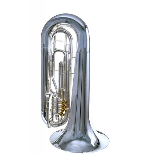 System Blue System Blue Professional Marching BBb Tuba SB50S - Silver Over Shoulder 4 Valve System Blue System Blue Professional Marching BBb Tuba SB50S - Silver Over Shoulder 4 Valve