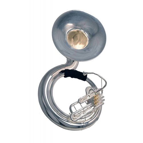 System Blue System Blue Professional Marching BBb Sousaphone SB52S - Silver 3 Valve System Blue System Blue Professional Marching BBb Sousaphone SB52S - Silver 3 Valve