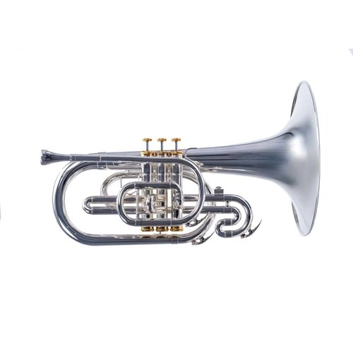 System Blue System Blue Traditional Marching F Mellophone SB20S-LE - Silver System Blue System Blue Traditional Marching F Mellophone SB20S-LE - Silver