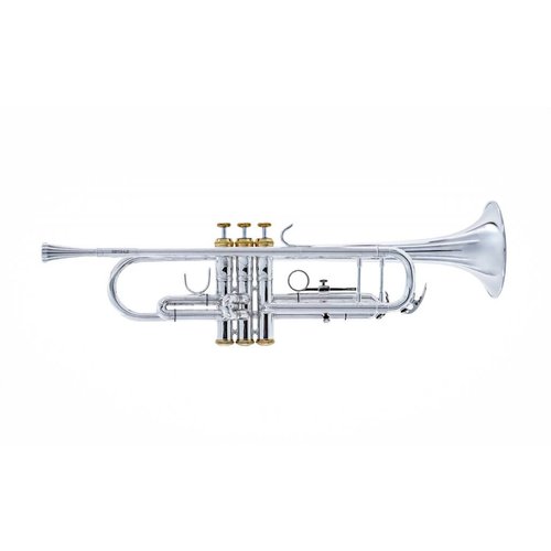 System Blue System Blue Traditional Marching Bb Trumpet SB12S-LE - Silver System Blue System Blue Traditional Marching Bb Trumpet SB12S-LE - Silver