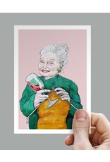 Anouk Greeting Cards Woman & Wine