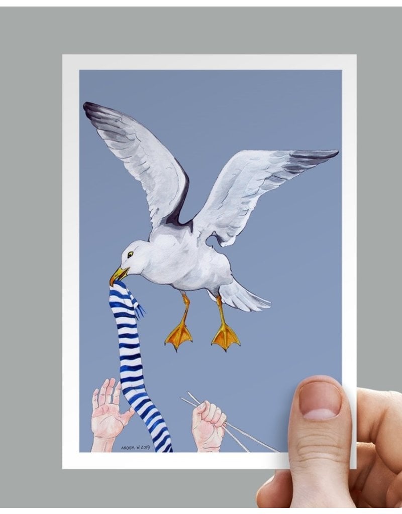 Anouk Greeting Cards Seagull