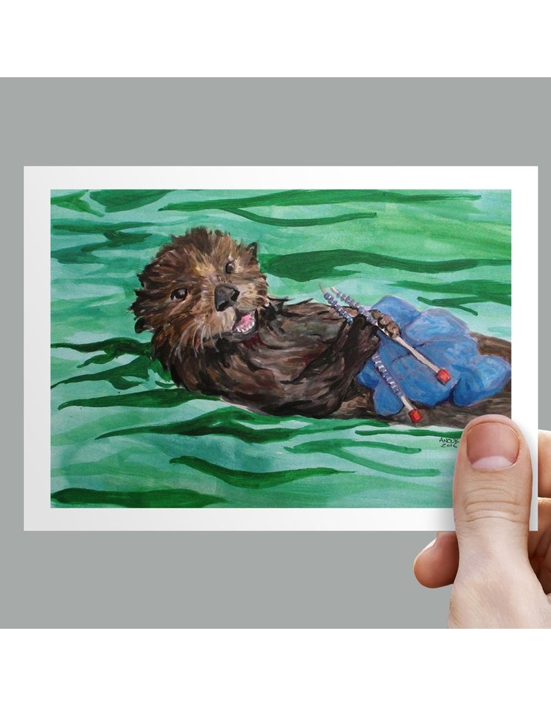Anouk Greeting Cards Otter