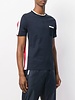 THOM BROWNE THOM BROWNE MEN BICOLOR 1/2 & 1/2 SS TEE IN MEDIUM WEIGHT JERSEY COTTON