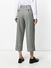 THOM BROWNE THOM BROWNE WOMEN SACK TROUSER IN FUNMIX POW BRITISH WOOL