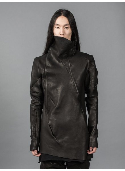 LEON EMANUEL BLANCK LEON EMANUEL BLANCK LEATHER TURTLENECK JACKET