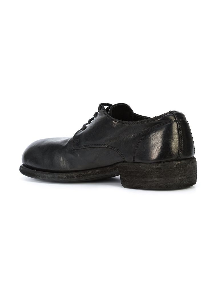 GUIDI WOMEN CLASSIC LOW HEEL DERBY - Atelier New York