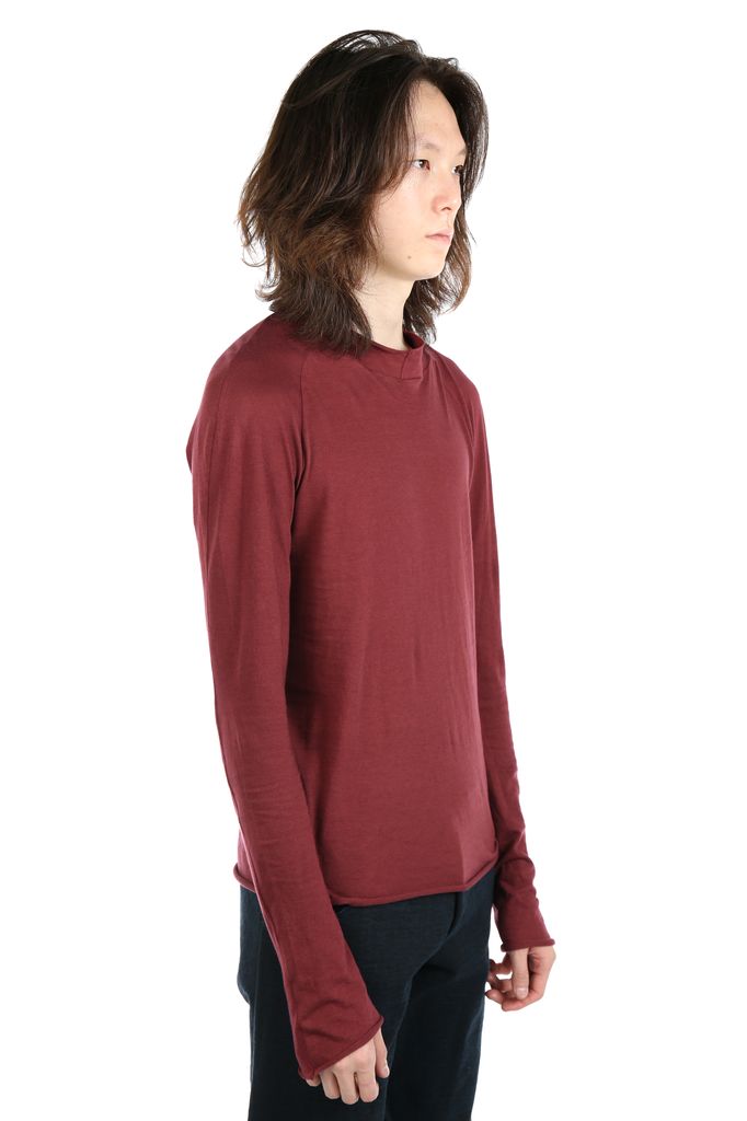00LONG SLEEVE FASHION CONTRAST COLOR ROUND NECK MEN'S TOP