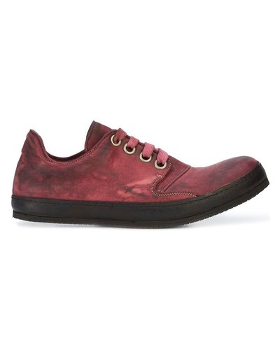 A DICIANNOVEVENTITRE A1923 MEN KANGAROO LEATHER LOW TOP SNEAKER