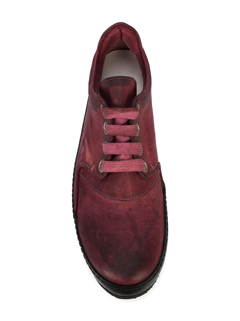 A DICIANNOVEVENTITRE A1923 MEN KANGAROO LEATHER LOW TOP SNEAKER