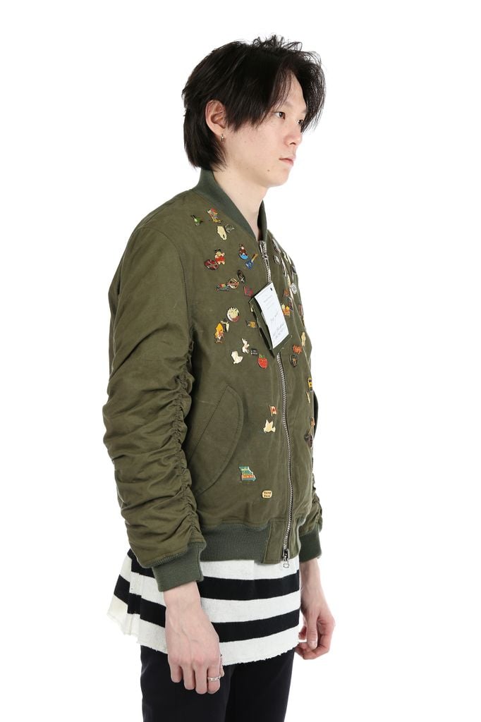 READYMADE READYMADE JESSE JACKET WITH VINTAGE PINS