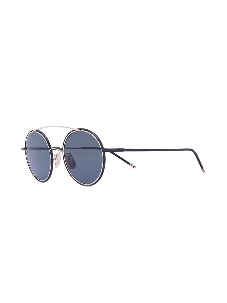 THOM BROWNE THOM BROWNE DITA EYEWEAR TB-108 TINT BLACK IRON - 12K GOLD WITH  DARK GREY - AR