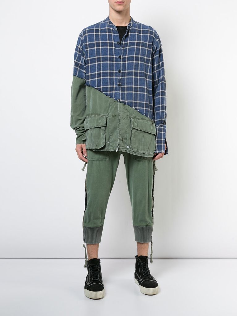 GREG LAUREN GREG LAUREN MEN ARMY TUX BAKER ZIPPER LOUNGE PANTS