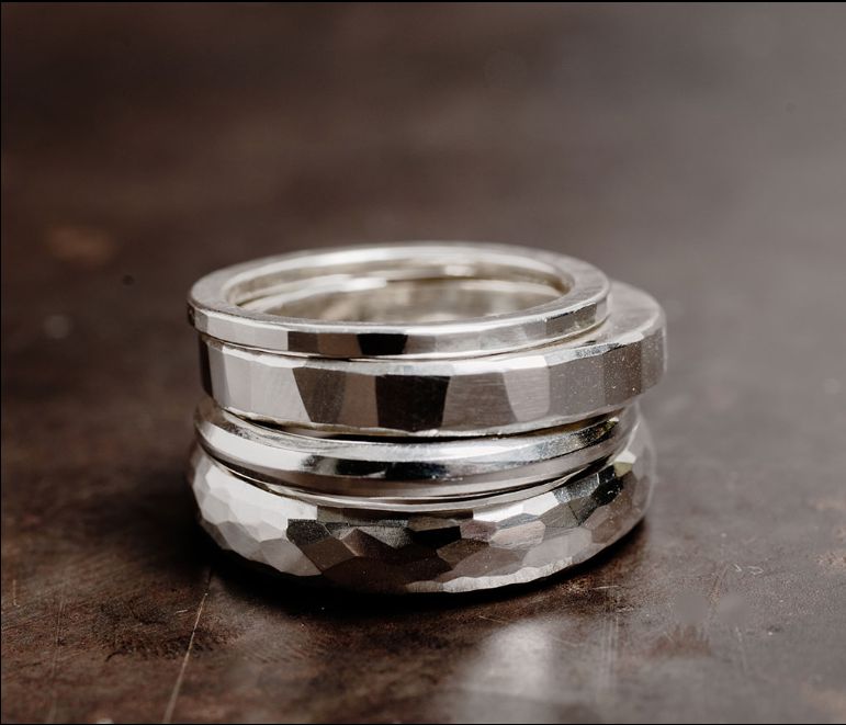 WERKSTATT MUNCHEN 4 RING COMBINATION HAMMERED - Atelier New York