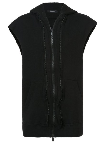 UNDERCOVER UNDERCOVER MEN THE SLEEVELESS VESH-CHES HOODIE